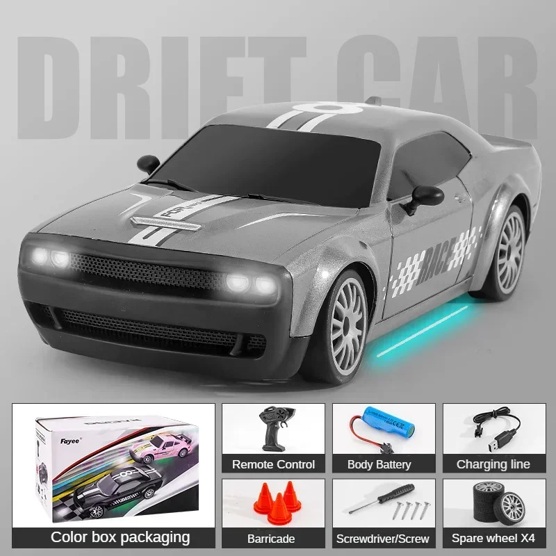 Controle remoto brinquedo modelo elétrico drift carro para menino, carro RC profissional, simulação de alta velocidade, escova de carbono, 1:20, 4WD