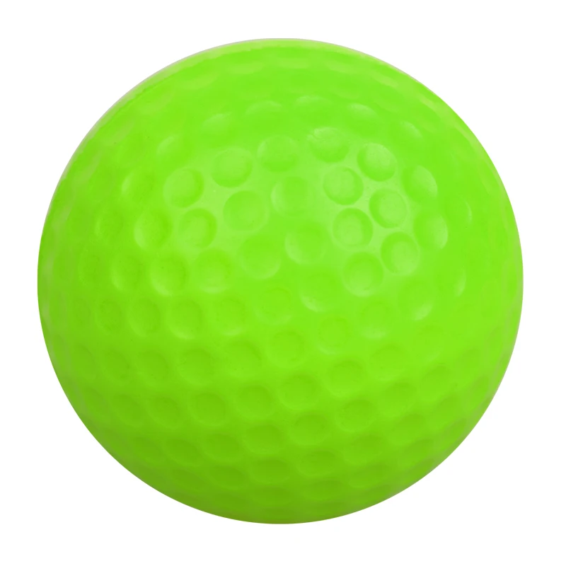 10 stuks geel PU-schuim golfballen spons elastische indoor outdoor oefentraining