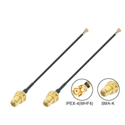 SMA Connector Cable Female to IPX4 MHF4 to SMA Female RF1.13 Antenna RG0.81MM Cable Assembly RP-SMA-K