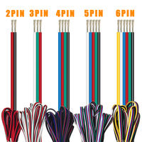 1m/5m/10m 2PIN 3PIN 5PIN 6PIN LED Wire Cable 22AWG Electric Wires Extension For WS2812B WS2811 5050 RGB RGBW LED Strip Light