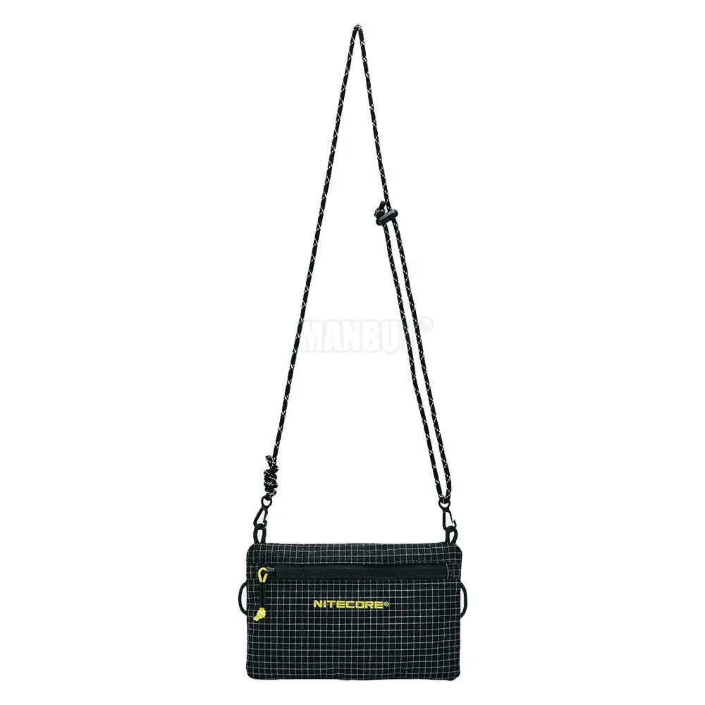 2025 NITECORE NPP01mini Outdoor Shoulder Crossbody Bag 0.5L Capacity 4.1g Ultra Lightweight Durable Material Loops on Both Sides