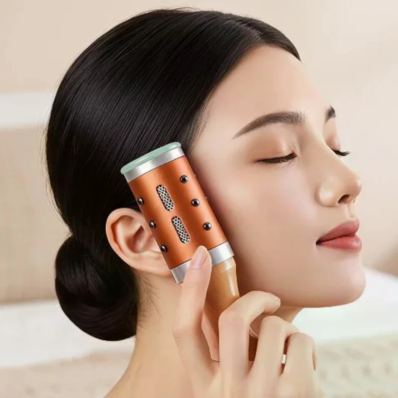 Jade Moxibustion Massage Tool 360° Rotation Raised Point Stick Gua Sha 1 Set for Portable Acupressure Travel Spa Use