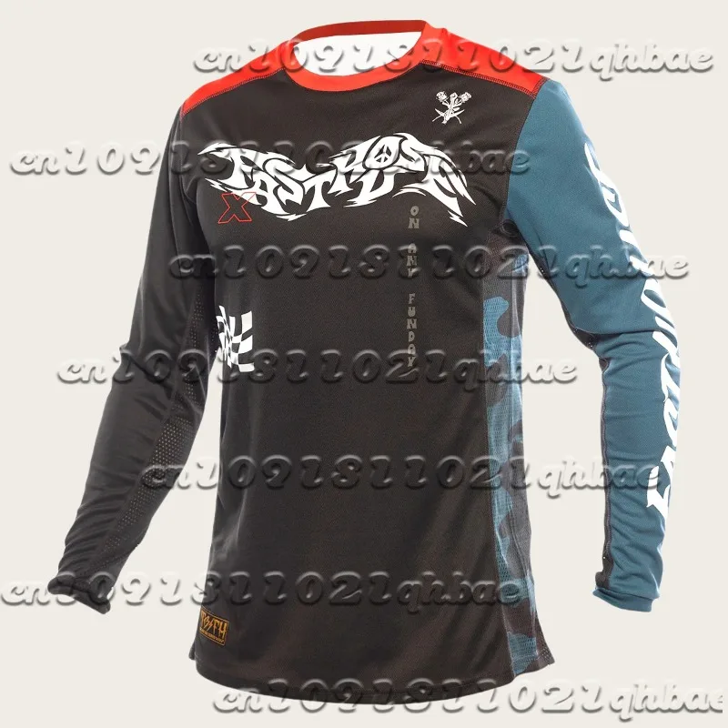 

MOTO men's and women's long sleeved off-road racing suit, outdoor breathable and quick drying mountain bike riding suit