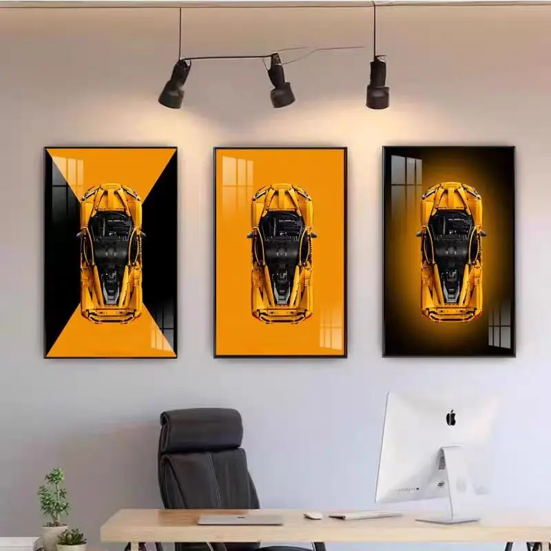 NEW Display Wallboard Suitable for LEGO 42172 McLaren P1 Technic building block car model Wall Mount Display box Photo Frame