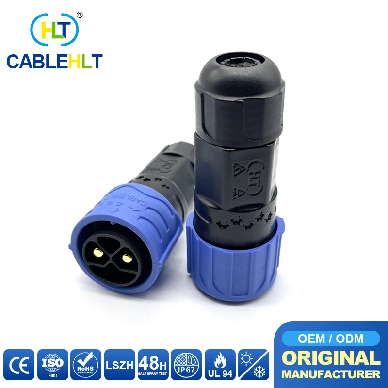 

M25 2+4 Waterproof IP67 Connector Electric Vehicle Lithium Battery High Current 50A 2+1+5 Assembly Type Male Plug Connectors