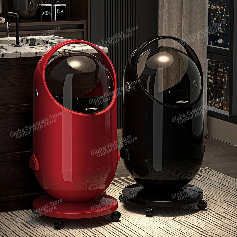 

Trash Can for Living Room Large Capacity Model, Bedroom Light Luxury High-End, High-Value with Flip Lid Waste Basket