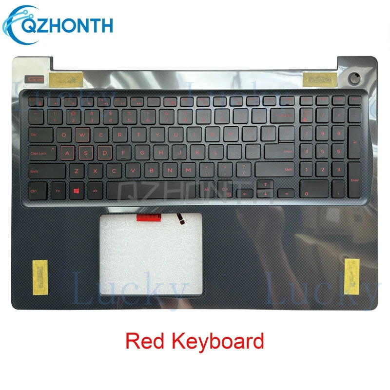 

f New Palmrest Upper Case w/ Backlit Keyboard (Red) For Dell G3 3579 05D9YJ 15.6"