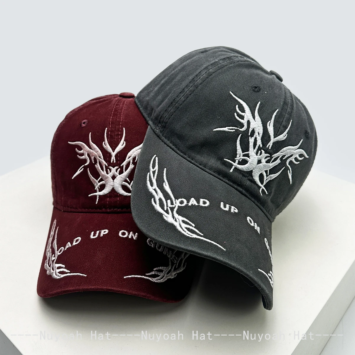 New Men Women American Embroidered Flame Wings Letters Baseball Hats Sunshade Street Versatile Peaked Caps Personal Fashion Ins