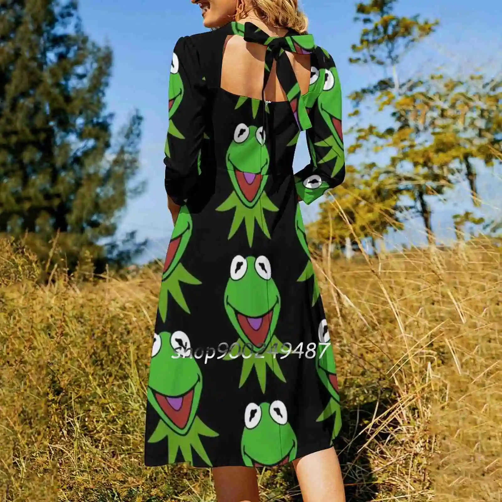 Yer A Wizard Sweetheart Knot Flared Dress Fashion Design Large Size Loose Dress Yer A Wizard The Frog Yer A Wizard Memes