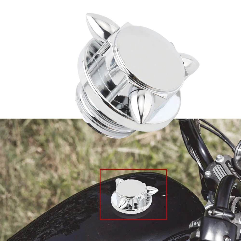 

1PC Motorcycle Gas Oil Fuel Tank Cap Cover Aluminum Right-hand Thread for Harley Sportster XL 883 1200 1996+
