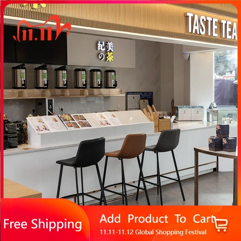 

Waterproof Waiting Bar Chair Design Metal Dining Kitchen Bar Chair Counter Restaurant Sgabello Cucina Alto Nordic Furnitures