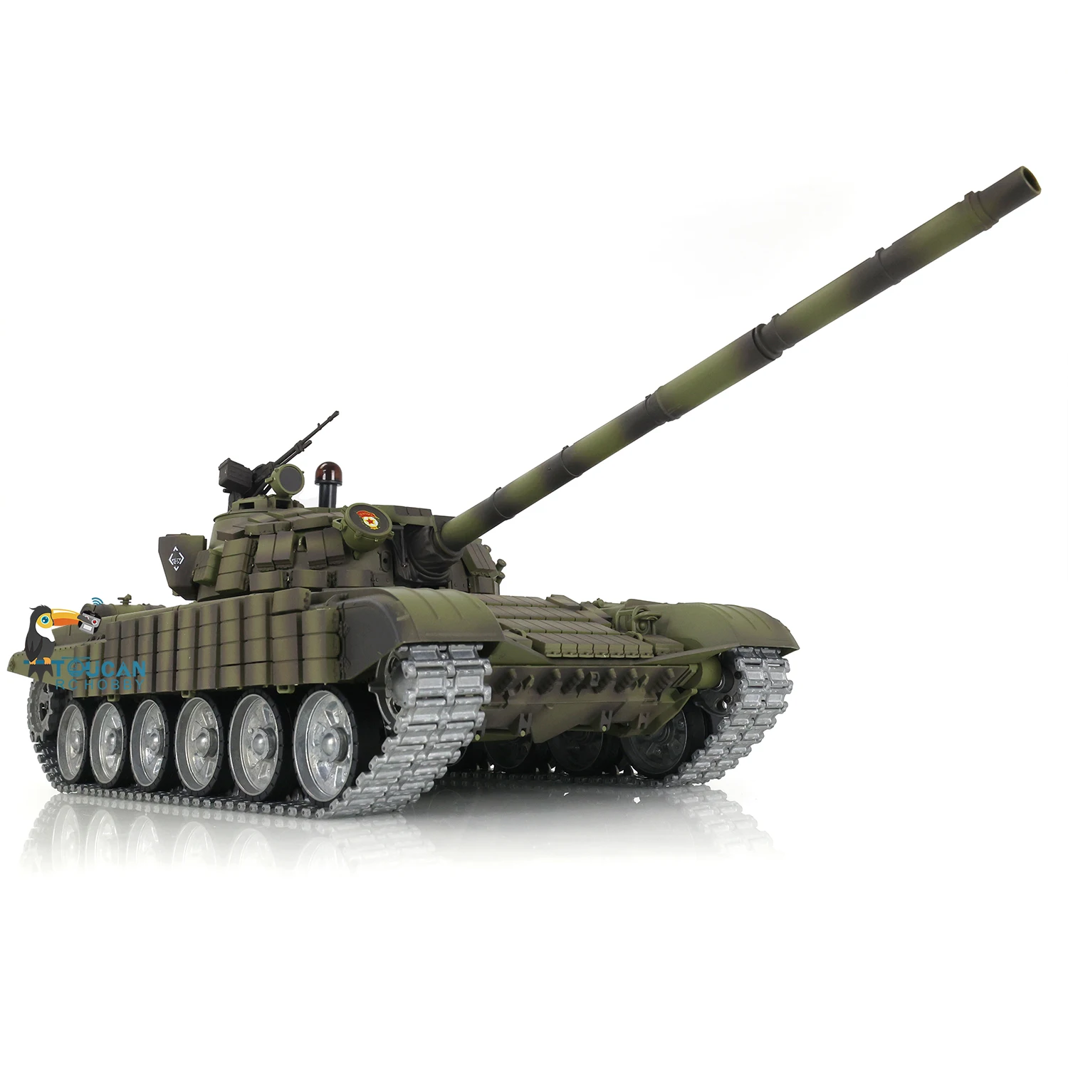 Carro armato da battaglia militare RC Heng Long in scala 1/16 T72 TK7.0 360 °   Ruota binari metallici Armatura Fumo Giocattoli telecomandati Regali TH20575