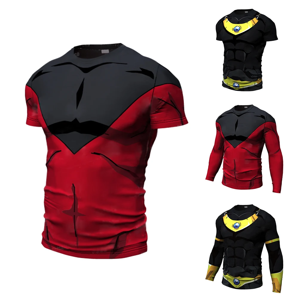 New Cosplay Printed Clothing Fitness Running T shirt Men O-Neck Cartoon Bodybuilding Sport Shirts Tops Gym Men T shirt image 5