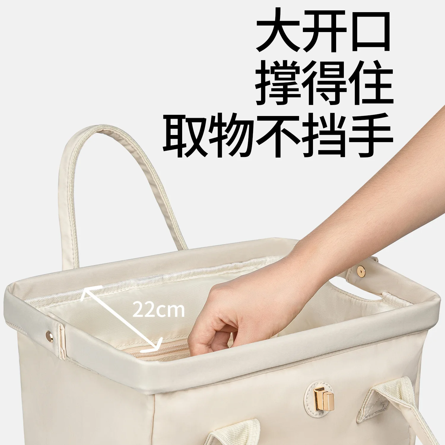 حقائب ظهر محمولة متعددة الوظائف محمولة باليد للاستخدام في الهواء الطلق، سعة كبيرة لحقيبة الأم للفصل الجاف والرطب #3