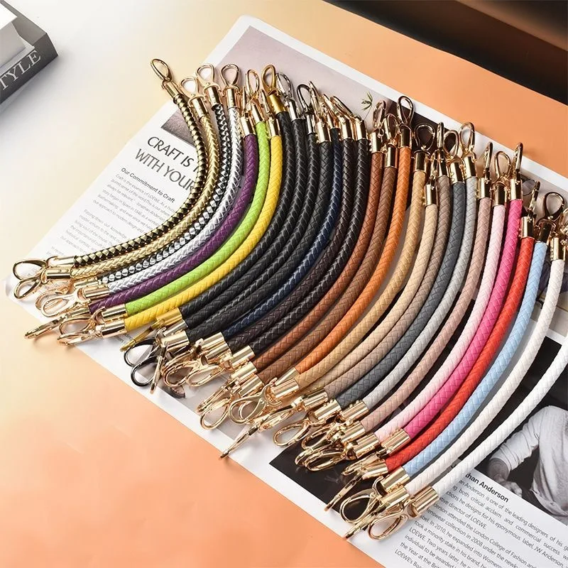 استبدال حقيبة يد الأشرطة الجلدية للمحفظة حقيبة يد سلسلة حزام حزام مقبض طويل الأشرطة القابلة للفصل DIY بها بنفسك الملحقات اليدوية #5