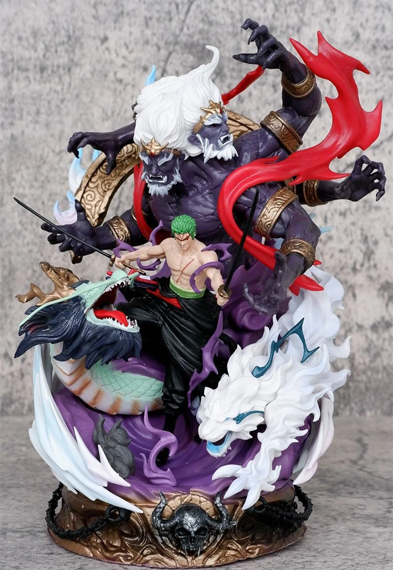 22cm Anime One Piece Roronoa Zoro Yamato Ver. GK PVC Action Figure Battle Statue Collectible Model Kids Toys Doll Boys Gifts