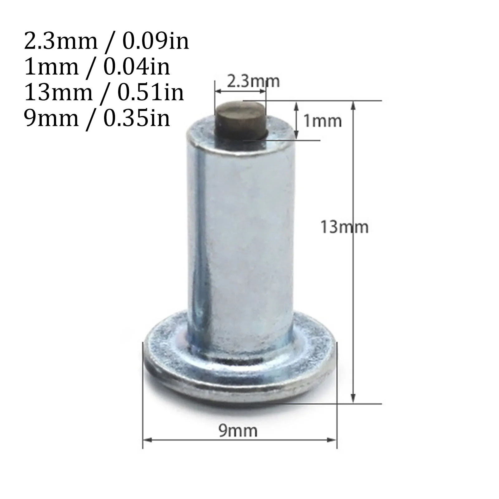 

100PCS Non Slip Tire Studs Replacement Universal Wheel Metal Studs for Truck Vehicle Motorcycle
