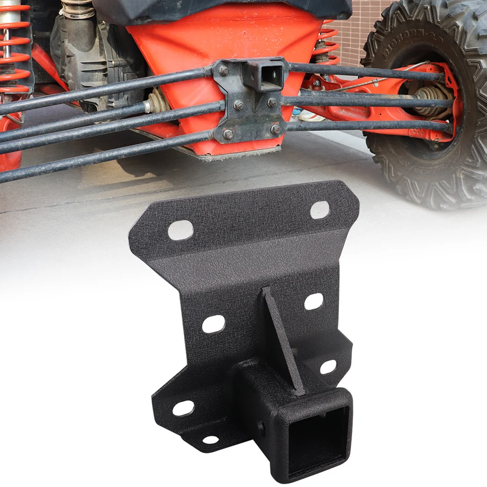 Plaque d\'Attelage Arrière de 2 Pouces pour UTV Rap-Duty, Accessoire Compatible avec Can Am Maverick Bery 2017-2023 utv