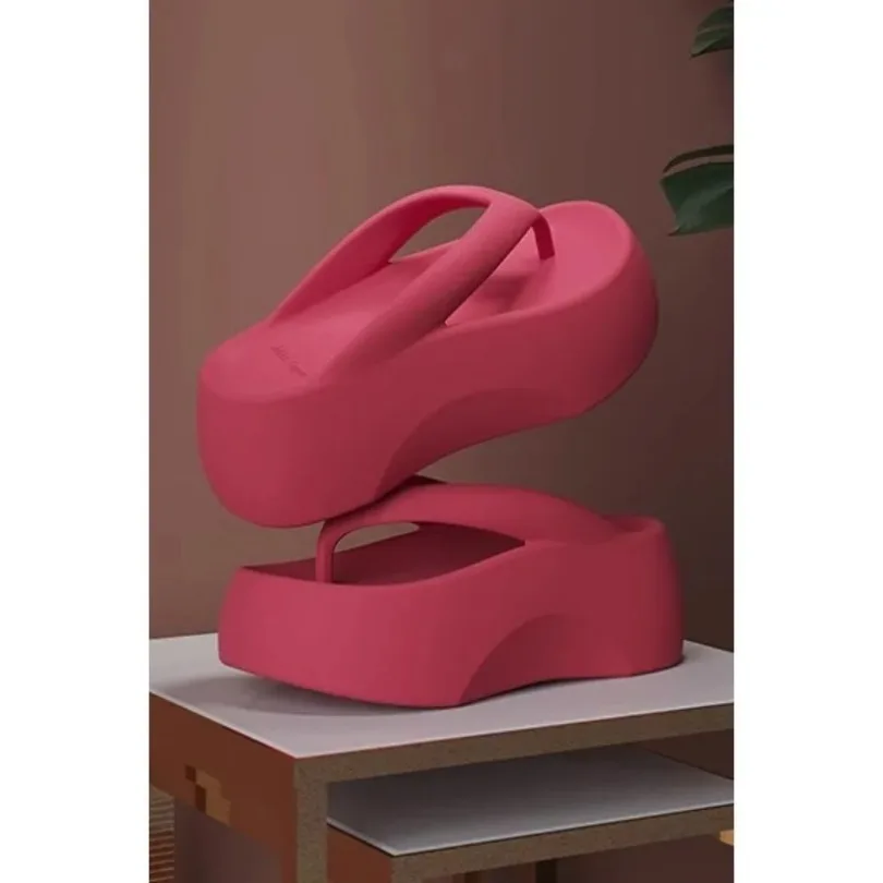 House Slipper Home Hotel Shoe Flat Summer Flip Flop Women Platform Cloud Outdoor Indoor Soft Sandal Slides Ladies EVA 2025 NEW