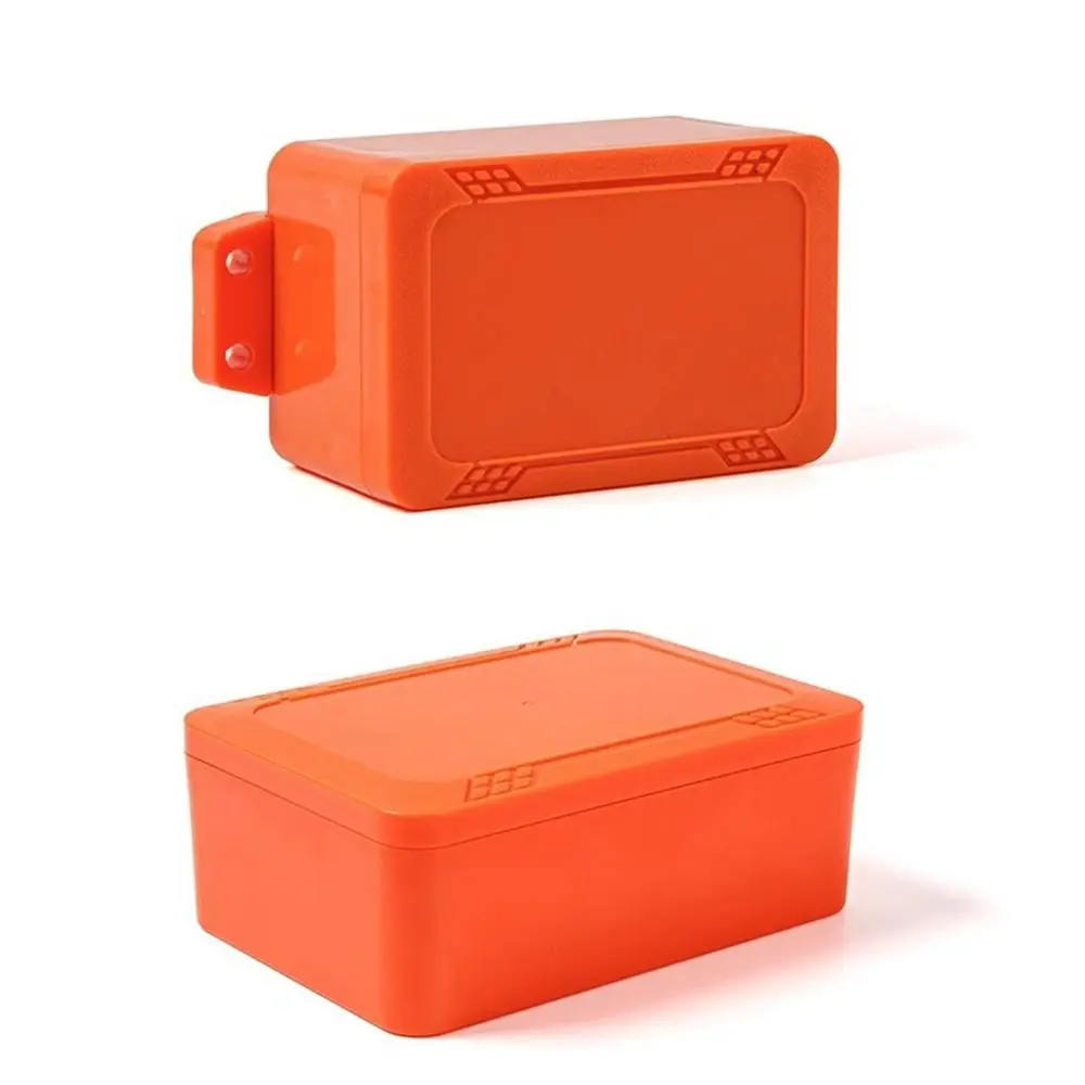 Scatola per alloggiamento di giunzione per custodia impermeabile IP67 Scatola per strumenti in plastica ABS di colore arancione Custodia per progetti elettronici per esterni e interni