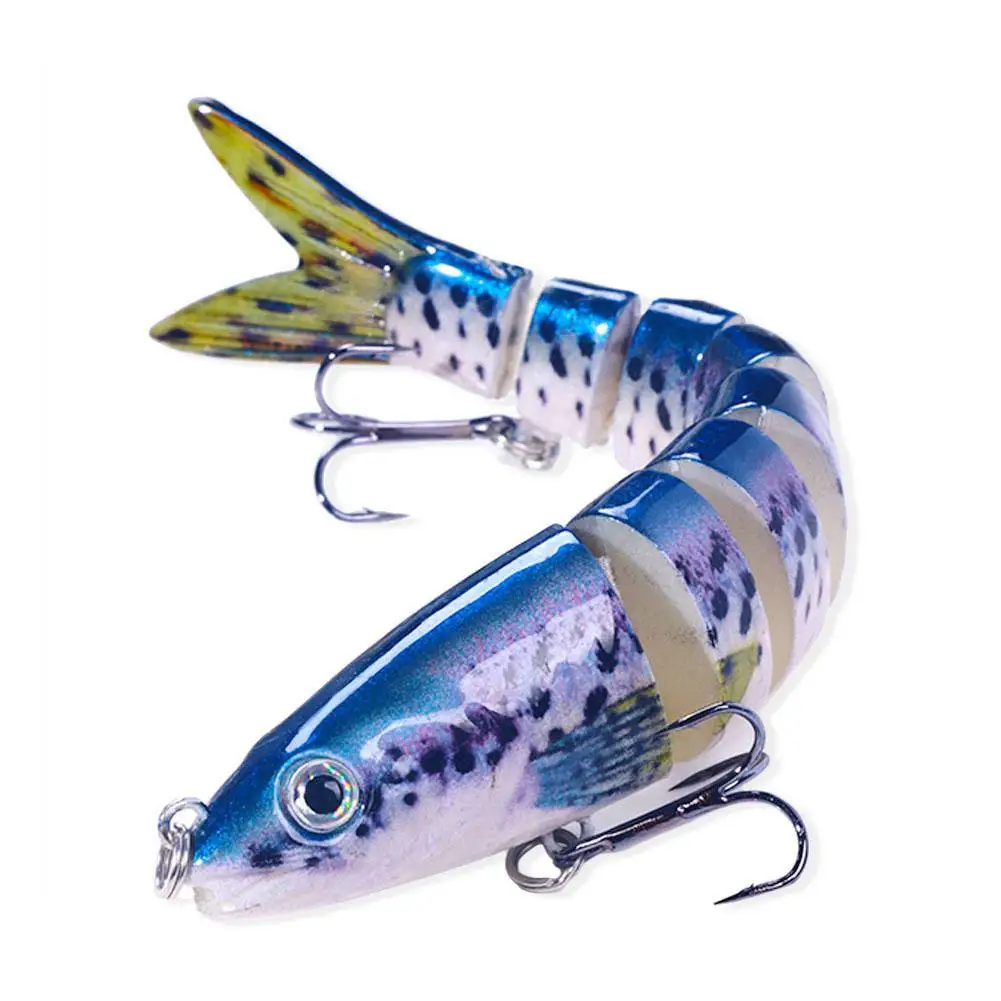 Aorace Fishing wobbler Lifelike 6/7 Segment Swimbait Crankbait Hard Bait Slow 10cm 17g Isca Artificial Lures Fishing Tackle