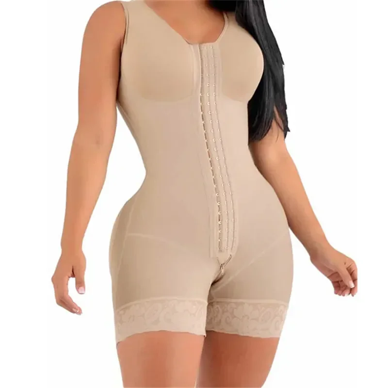 

Colombiana And Slimming Bust Fajas High For Brooches Use Compression With Women Sheath Post-Surgical Belly Girdles Short Daily