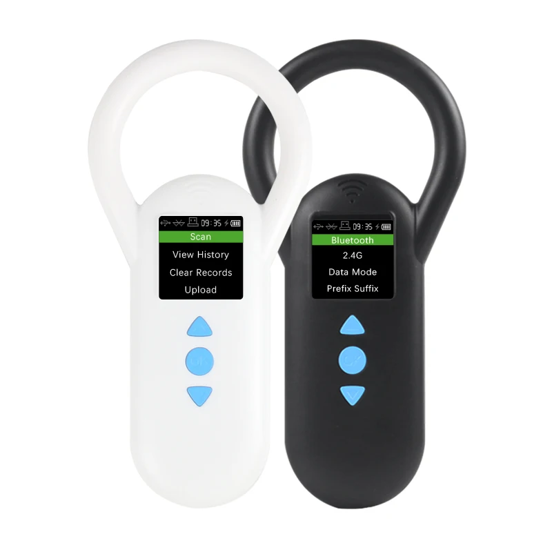 Lecteur RFID pour animaux 134,2 kHz, scanner de microchip portable pour chat et chien, puce en verre FDX-B, lecteur de microchip pour animaux USB/Bluetooth