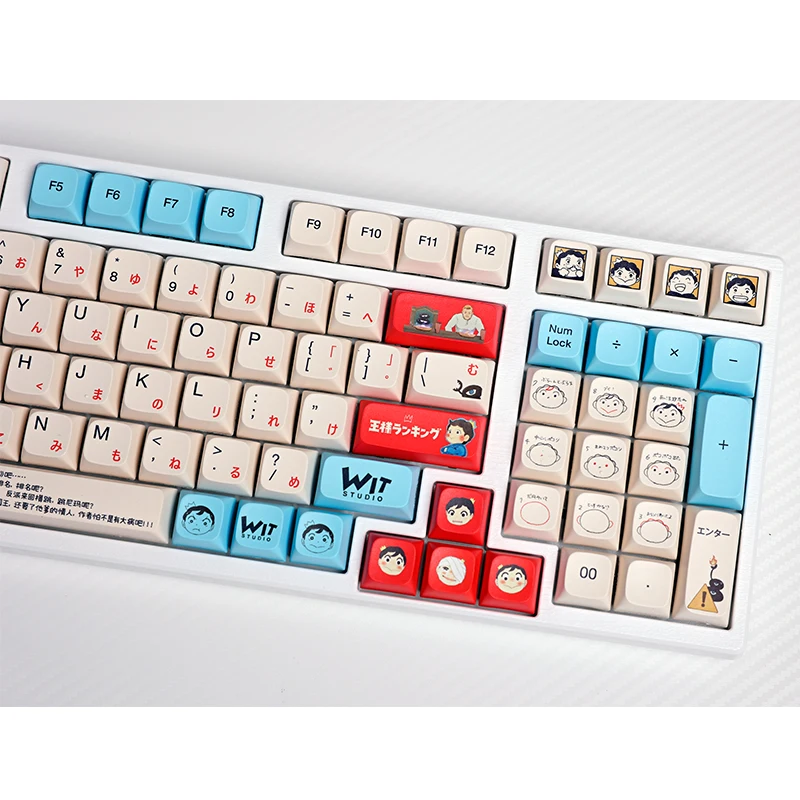 Классификация королей дизайн 133 клавиши PBT краситель-SUB Keycap MX Double Shot XDA профильные колпачки для механической клавиатуры