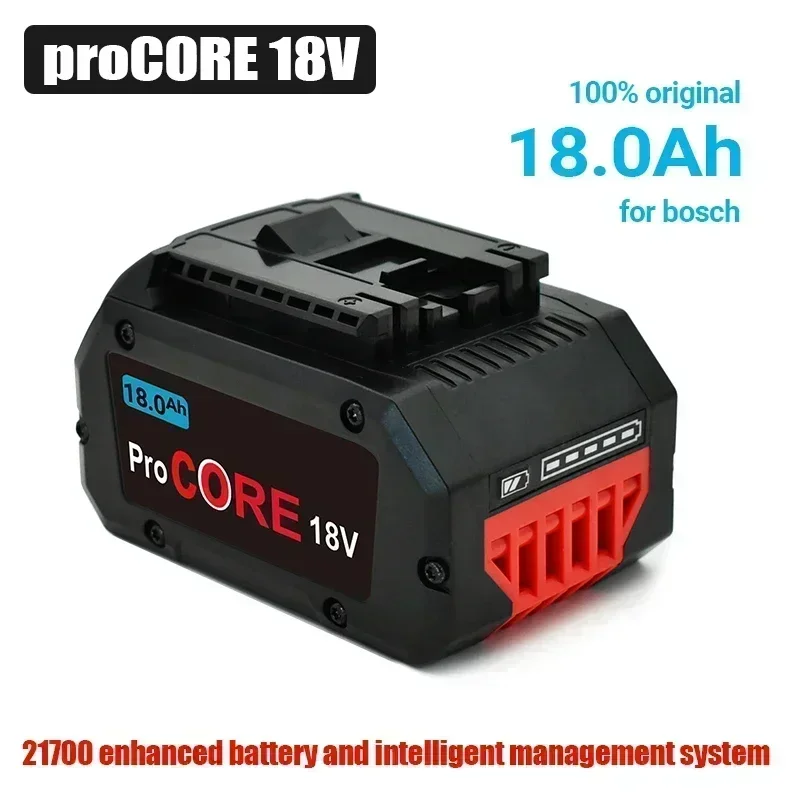 

100% новый литий-ионный аккумулятор Pro Core 18 В 18,0 Ач GBA18V80 для аккумуляторных дрелей Bosch 18 В MAX, бесплатная доставка