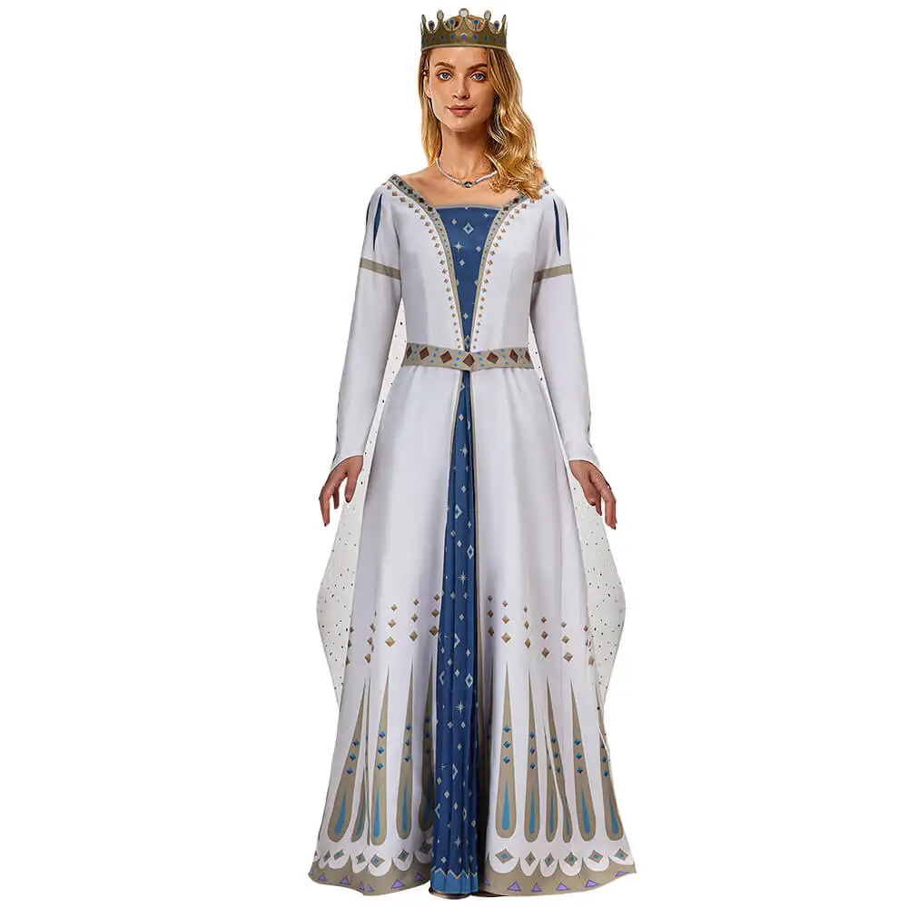 Film Queen Amaya Dress Cosplay Costume Wish Halloween Outfits Women's Party Christmas Suit