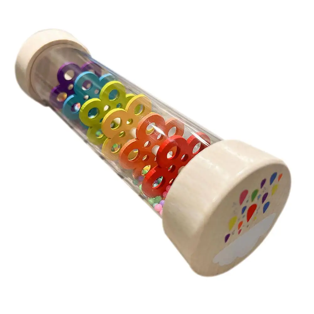 Rain Tube Musical Instrument Recreational Plaything Wooden Sounder Toy Enlightenment Toys