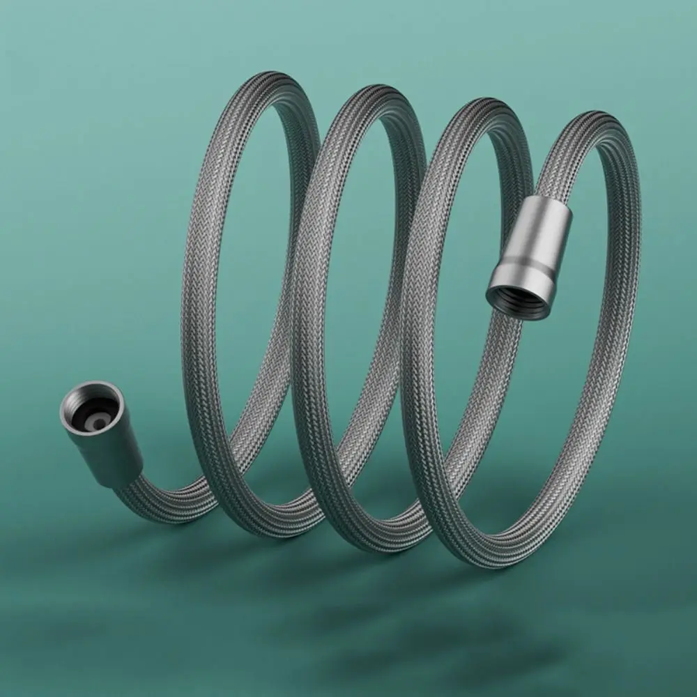 1.5/2 Meter Handheld Shower Hose Universal Interface Anti Winding Shower Tube High Pressure Flexible Bath Shower Nylon Pipe