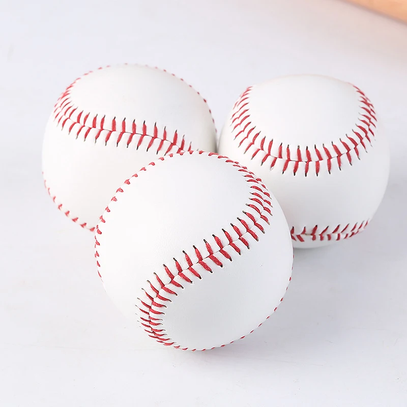 Handmade Baseball Ball Group For Outdoor Game Training PVC Soft Solid Foam Bouncy 9-inch 3Pcs Bouncy Ball Group For Outdoor