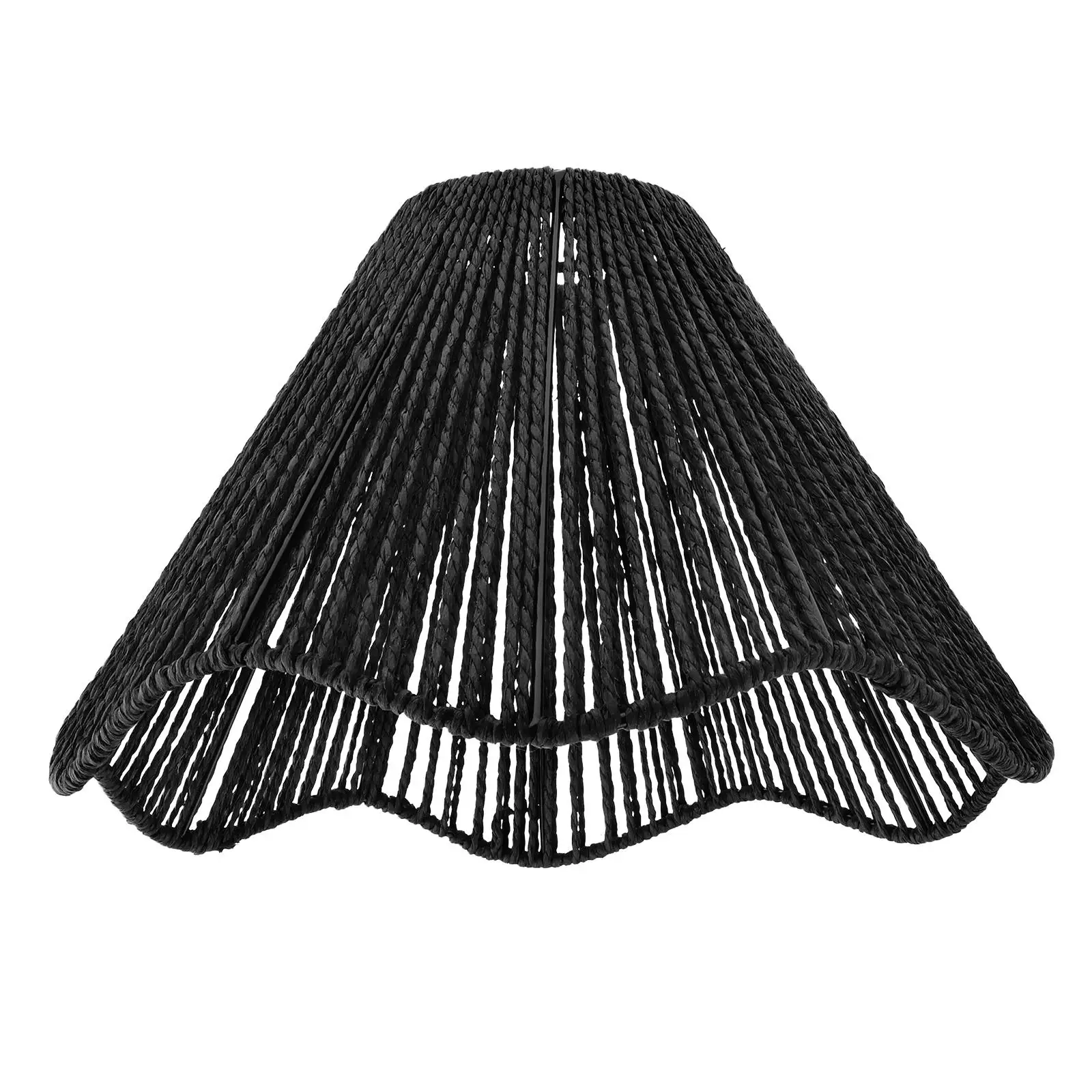 Lamp Shade Lighting Fixtures Pendant Light Cover Accessory Handmade Woven Lampshade for Bedroom Home Dining Room Kitchen Cafe
