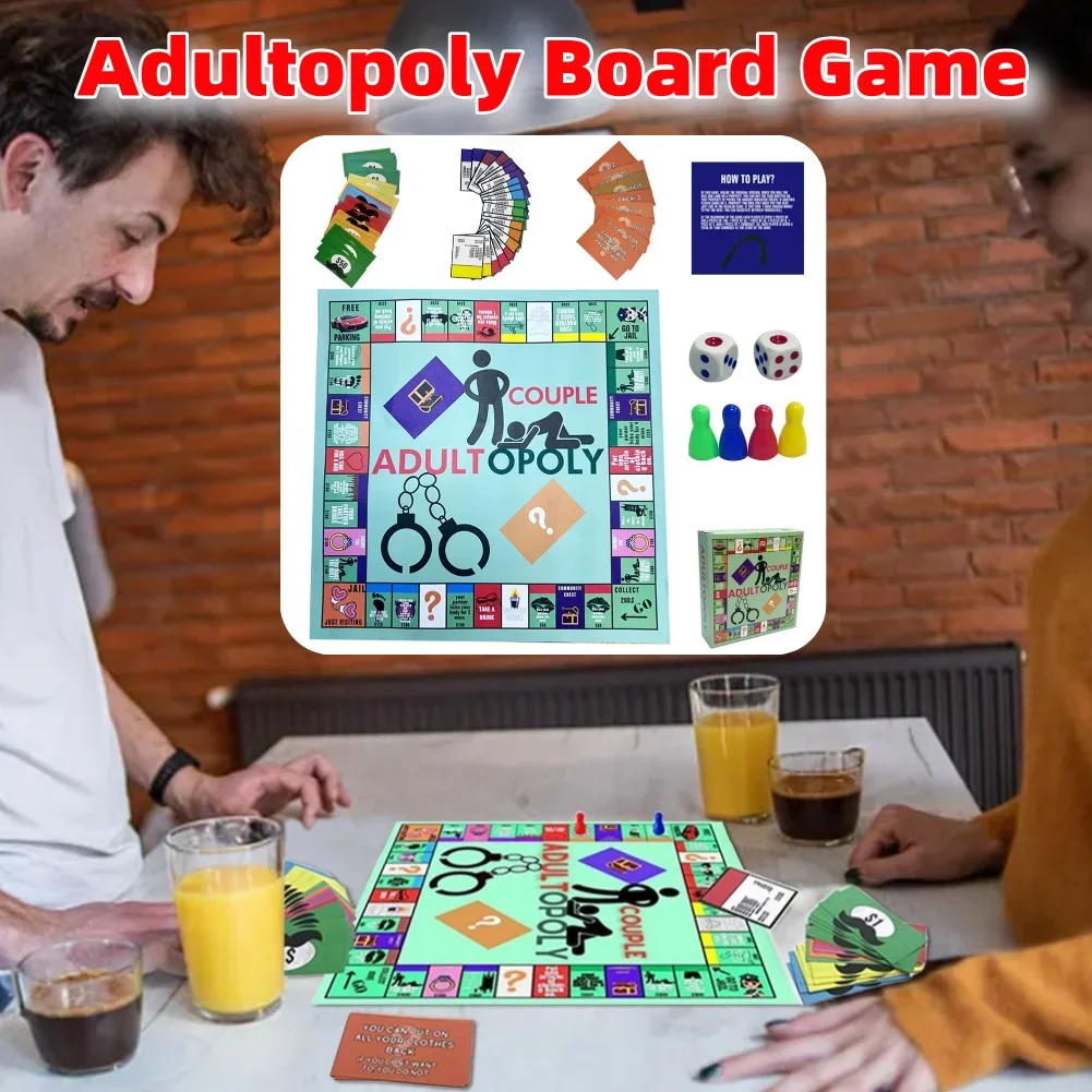 

Настольная игра для взрослых Opoly, настольная игра для пары, портативная игра для пары, развлекательная настольная игра, подарки на день Святого Валентина для него и для нее