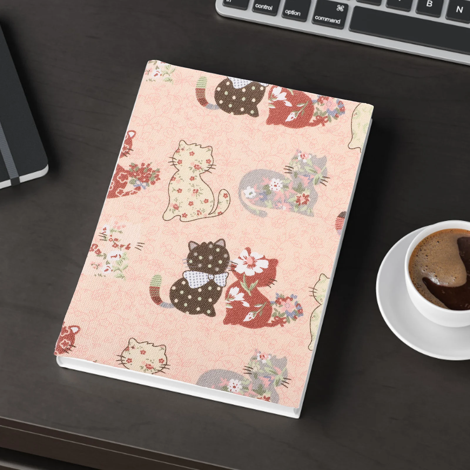 Book Cover Sleeve Protector A5 Book Covers Hardcover Soft Cloth Book Protector Flower Pattern Adjustable Book Sleeve Notebook