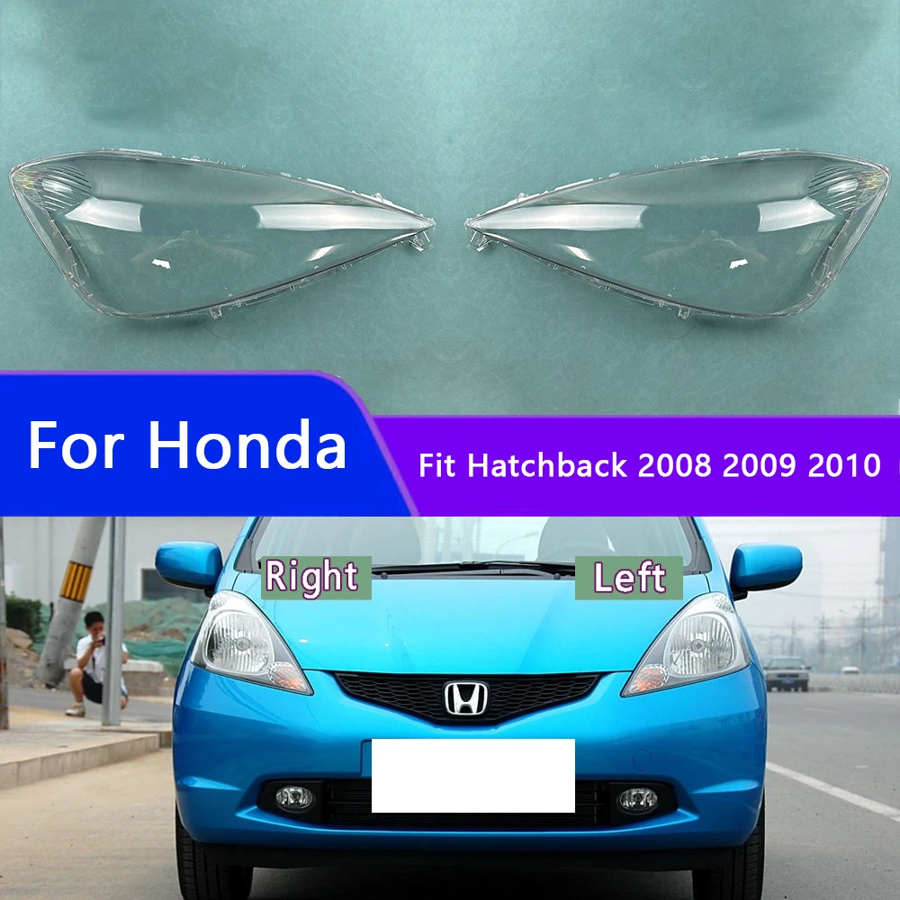 For Honda Fit Hatchback 2008 2009 2010 Headlight Lens Shell Transparent Headlamp Cover Replace The Original Lampshade Plexiglass