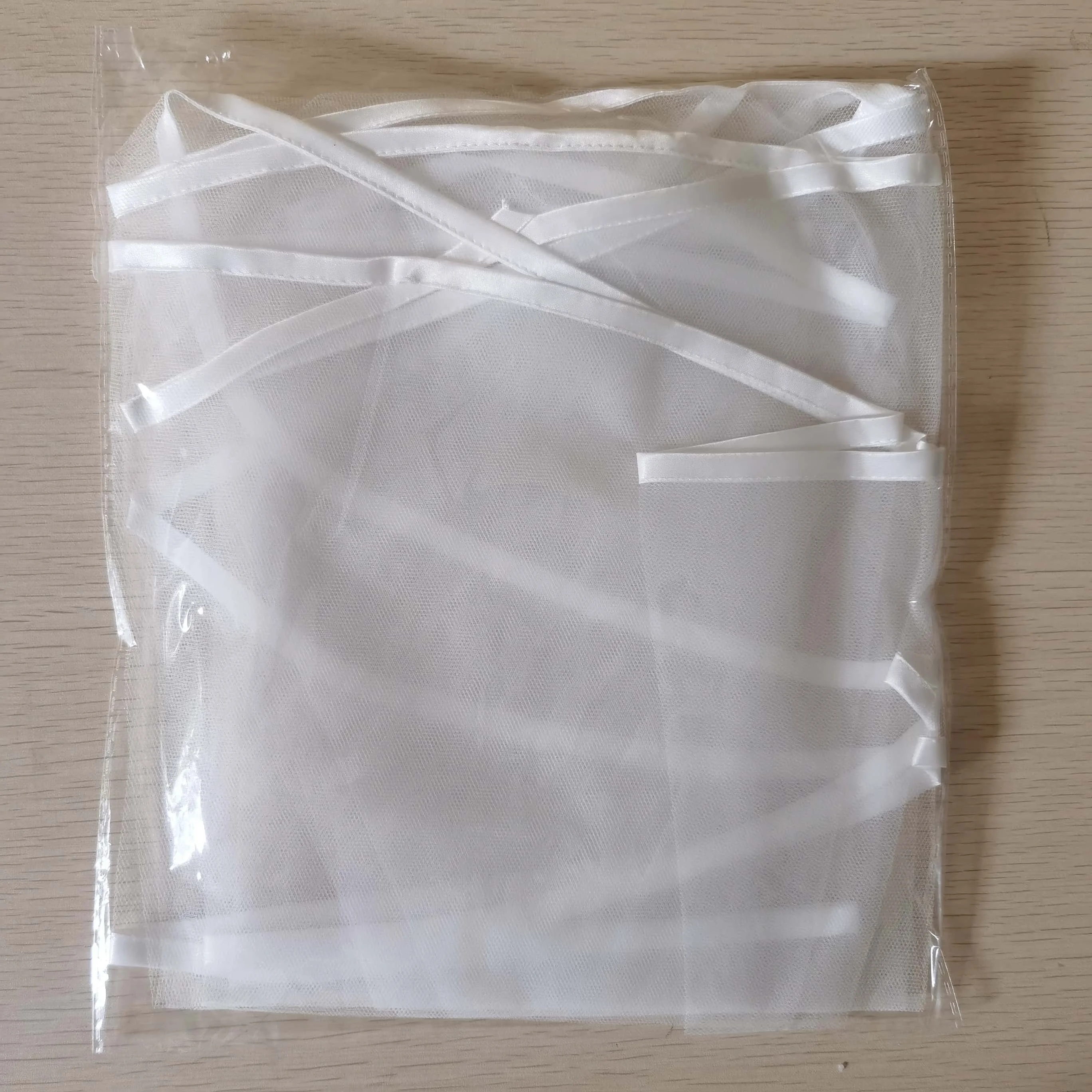 Wedding Veil White Double Ribbon Edge Center Cascade Bridal with Comb Accessories