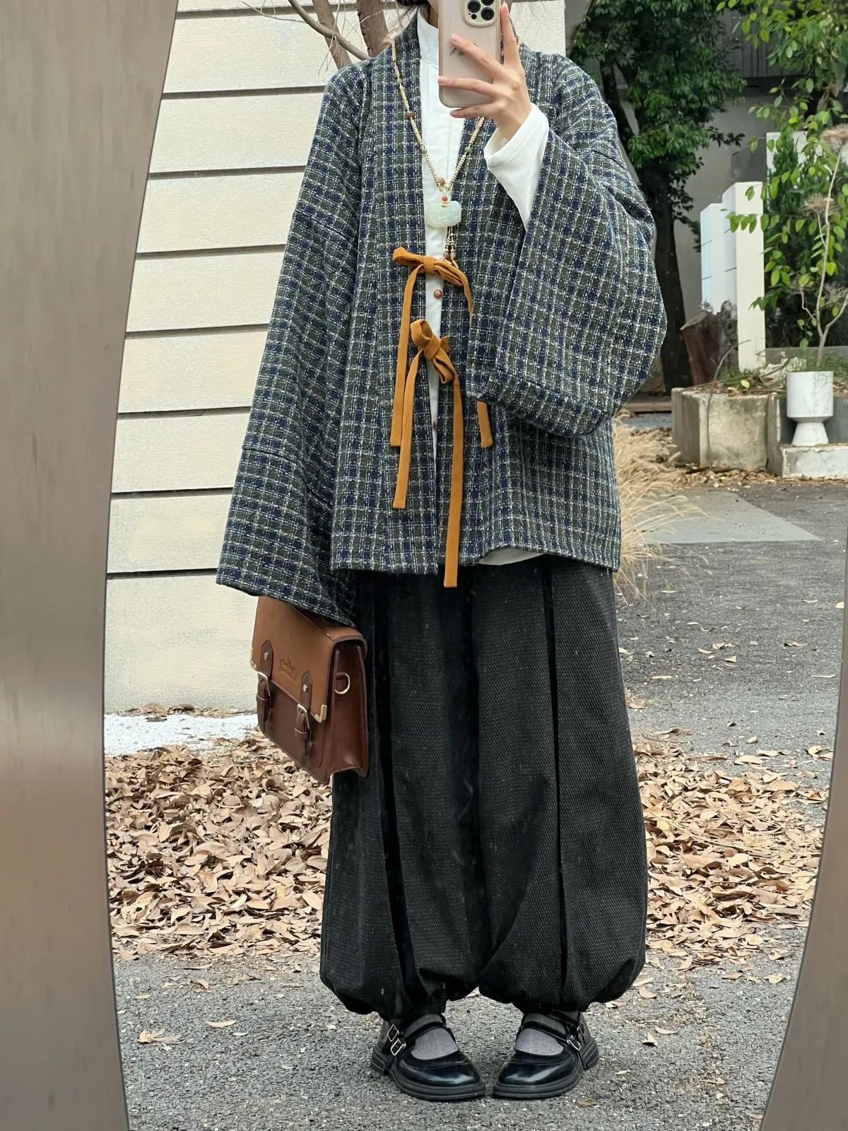 

Tinglan Song Original Hanfu Winter Ling Wei Jin Nan Beichao Pleated Clothes Stand Collar Lantern Pants Daily Commuting Mix