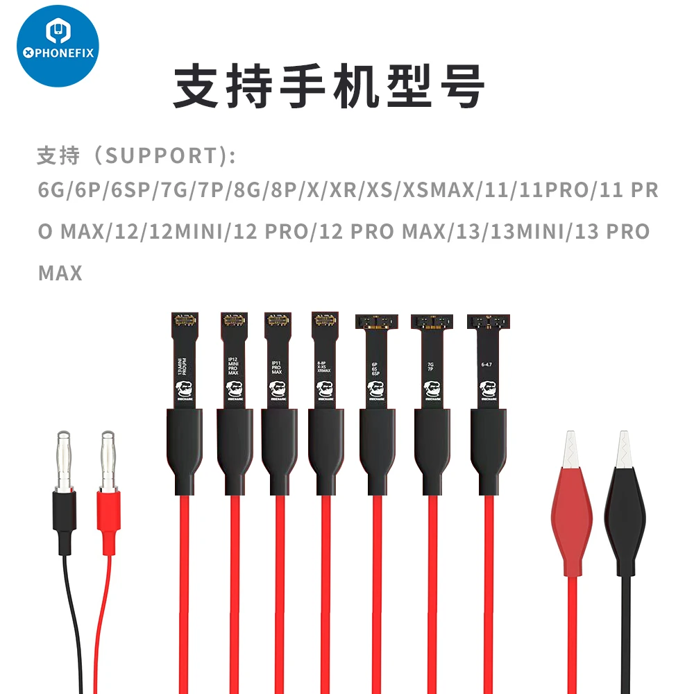 Mechanic MAG kabel catu daya stabil adsorpsi magnetik aman untuk IPhone 6-13 Pro Max kabel uji garis Boot Motherboard