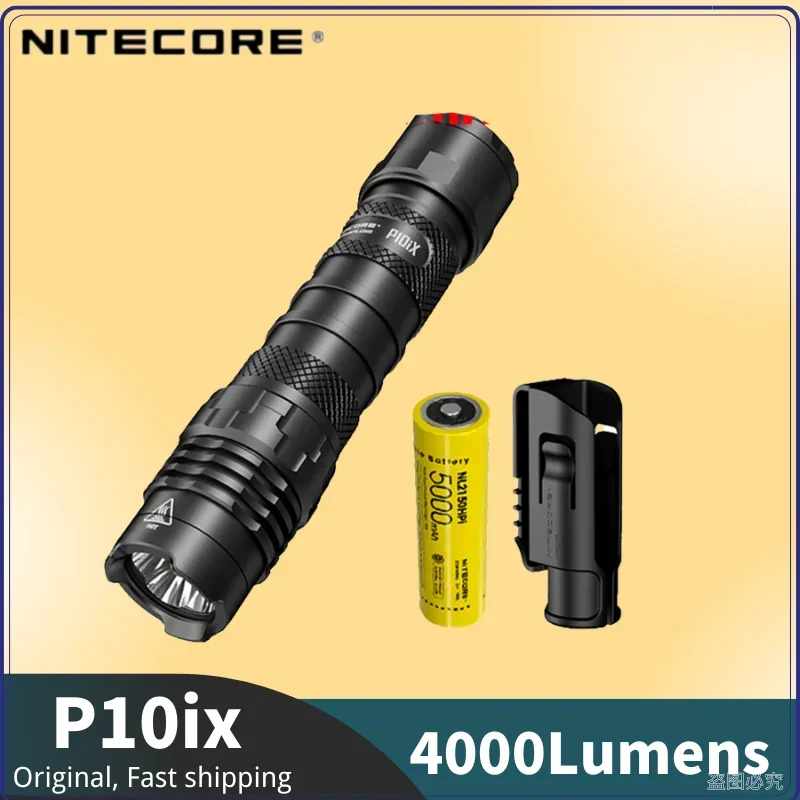 NITECORE P10ix 4000Lumens Xtreme Performance i-Genration 21700 Rechargeable Ultra Tactical Flashlight Include 5000mAh Battery