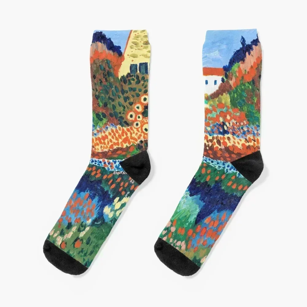 Flower Flood, Fall Inspired Acrylic Painting Socks kawaii halloween cycling essential Luxury Woman Socks Men's
