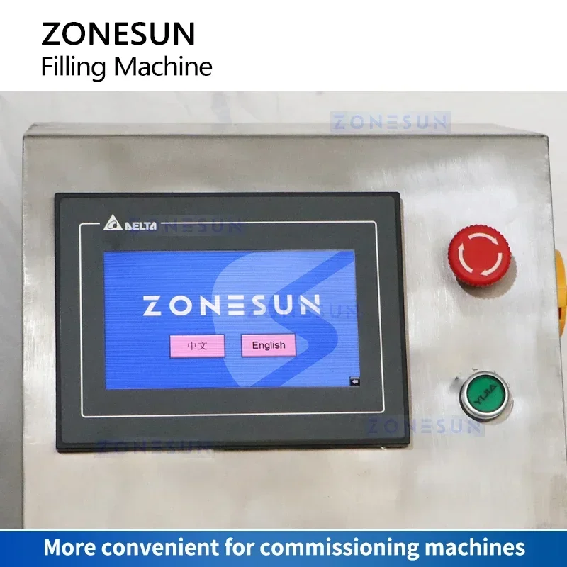 ZONESUN Автоматическая машина для наполнения толстой жидкости, наполнитель пасты, упаковочное оборудование для соуса, роторный лопастной насос ZS-VTRP1D