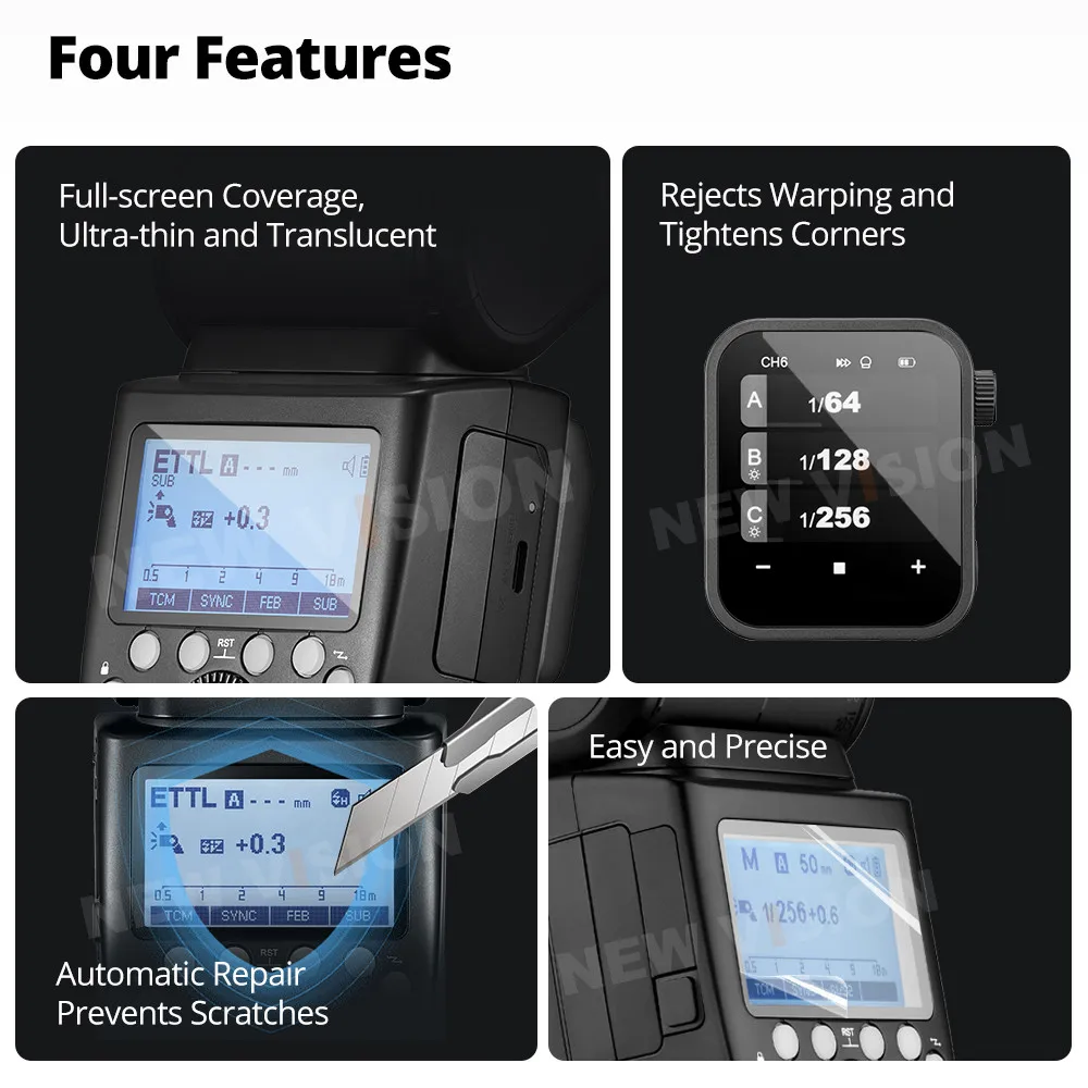 Screen Protective Film for Godox X3 Xnano Flash Trigger Tempered Glass LCD Display Window Acrylic Protector Panel