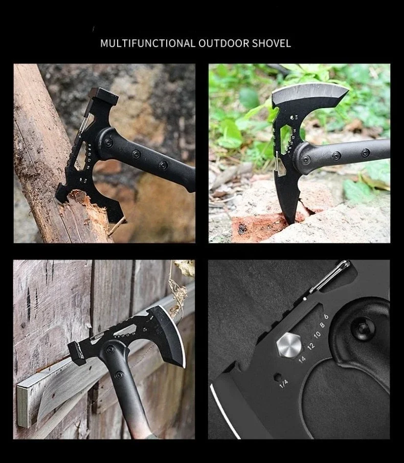The Popular Tactical Fire-fighting Axe Is A Convenient Outdoor Camping Survival Household Logging and Cutting EDC Hand Tool