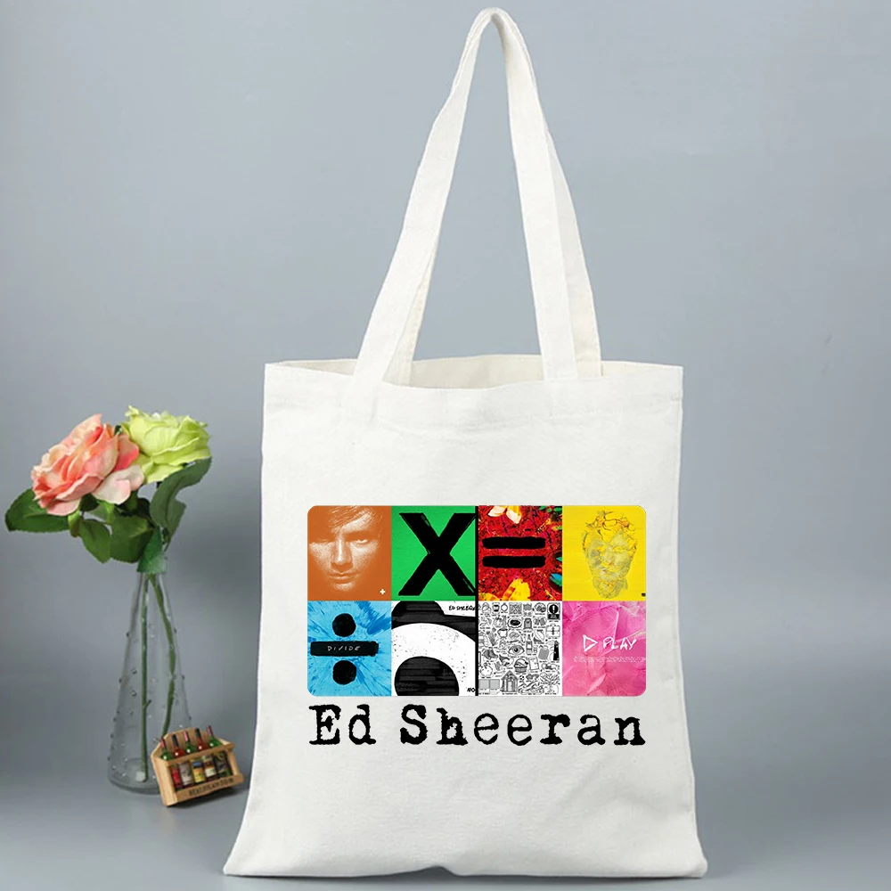Ed Sheeran Play World Tour 2025 Shopping Bag Girl Fashion Canvas 