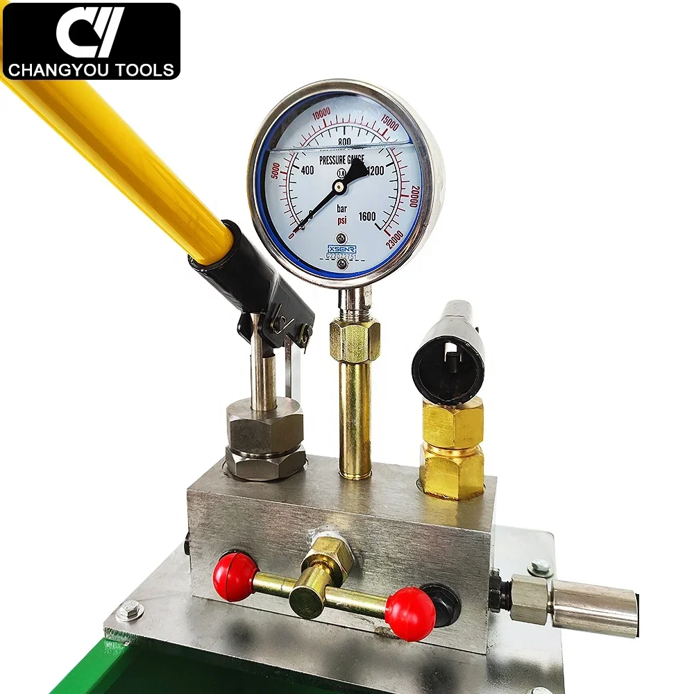 2DSY-80  Two stage Manual Pressure Test Pump 800Bar