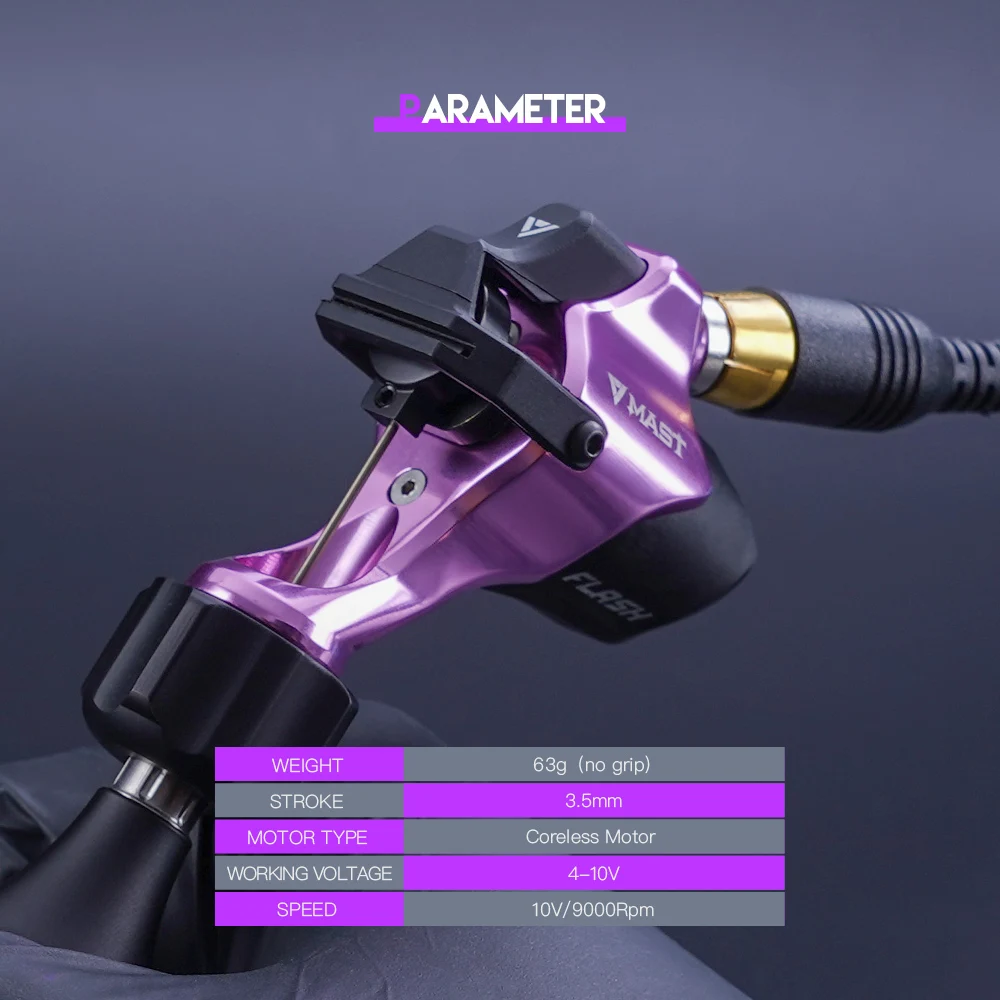 الصاري فلاش الوشم آلة دوارة Coreless موتور القلم بطانة شادر RCA الحبل لوازم الوشم