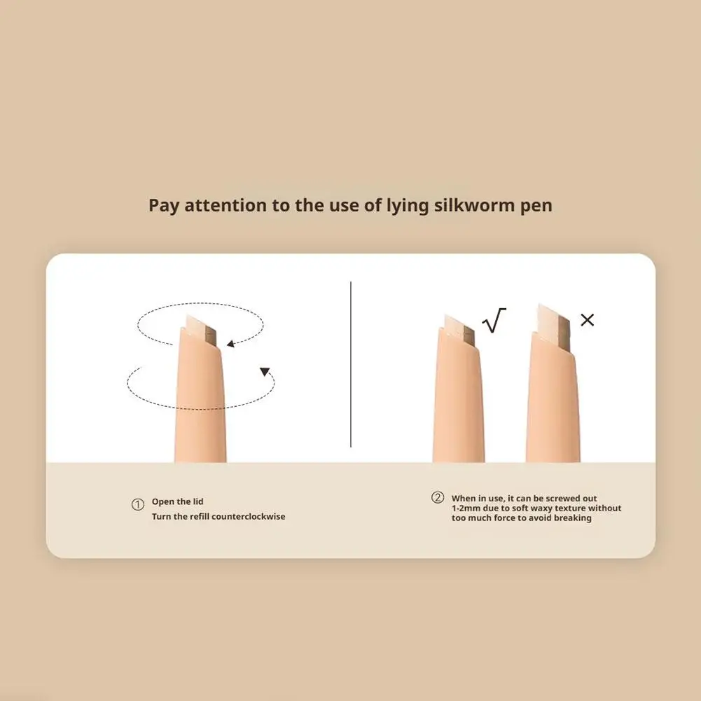 핑크펑크 2-in-1 실크웜 하이라이터 펜, 듀얼 컬러 '팡 펭 레' 아이 하이라이트 펜슬 (스무지 브러쉬 & 리필 포함)