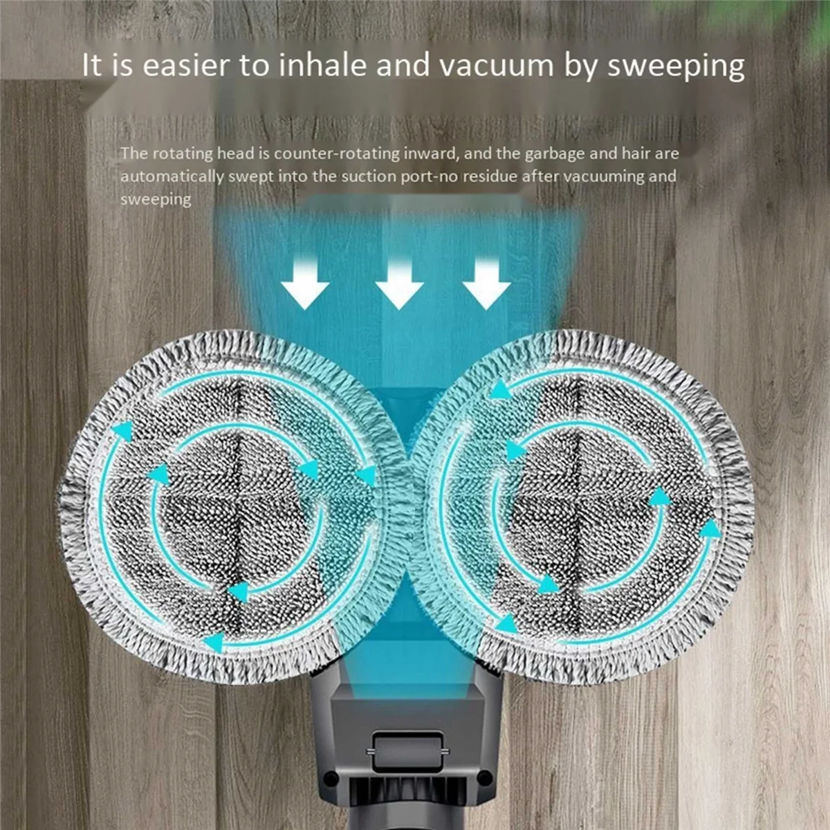 Kepala pel basah kering elektrik, aksesori Penyedot Debu tanpa kabel untuk Dyson V7 V8 V10 V11 dengan bantalan pel tangki air